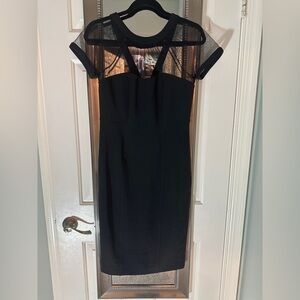 NWT Black Mesh-top New York and Company Dress